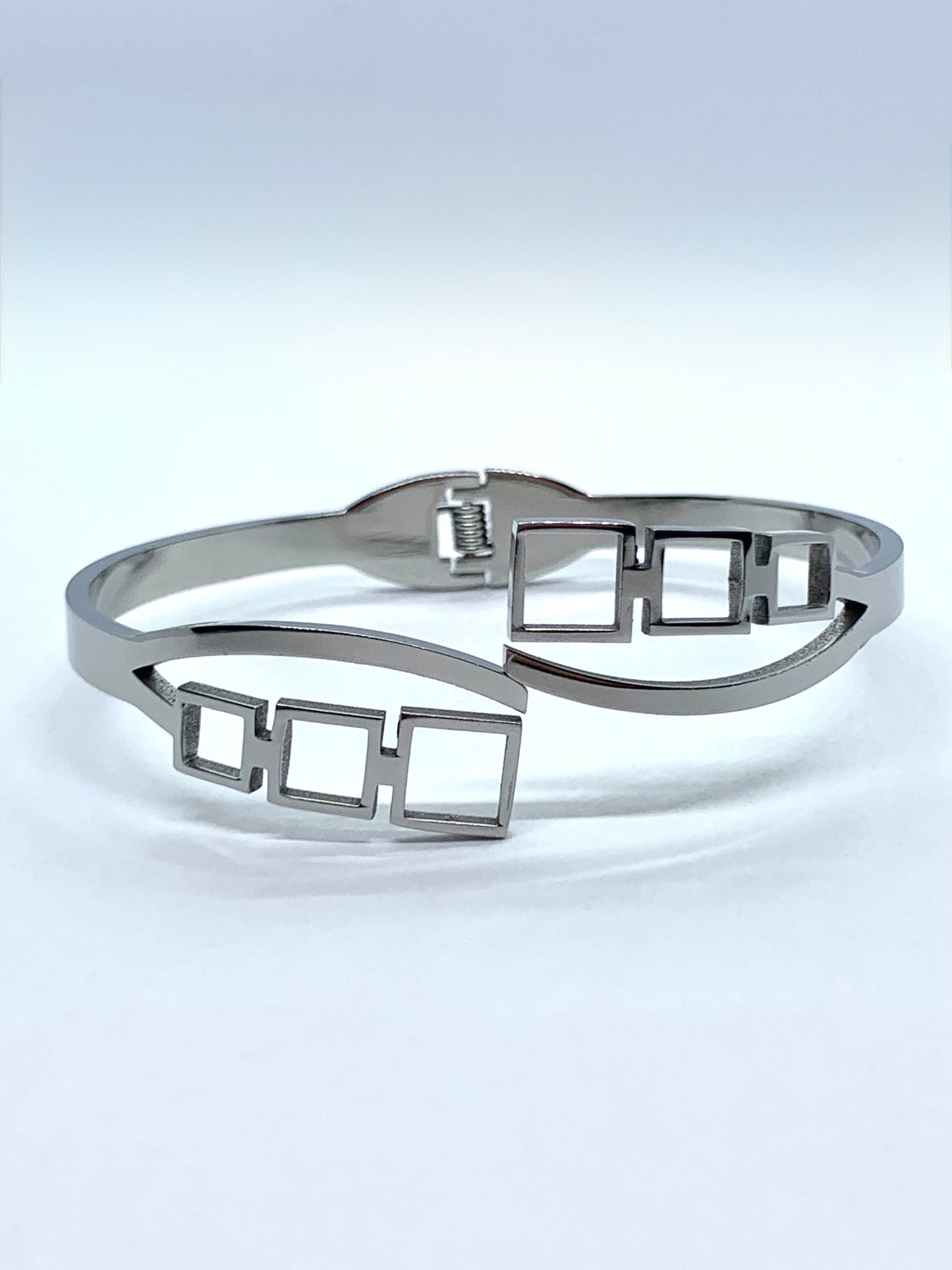 Bracelet jonc "C'est carré"