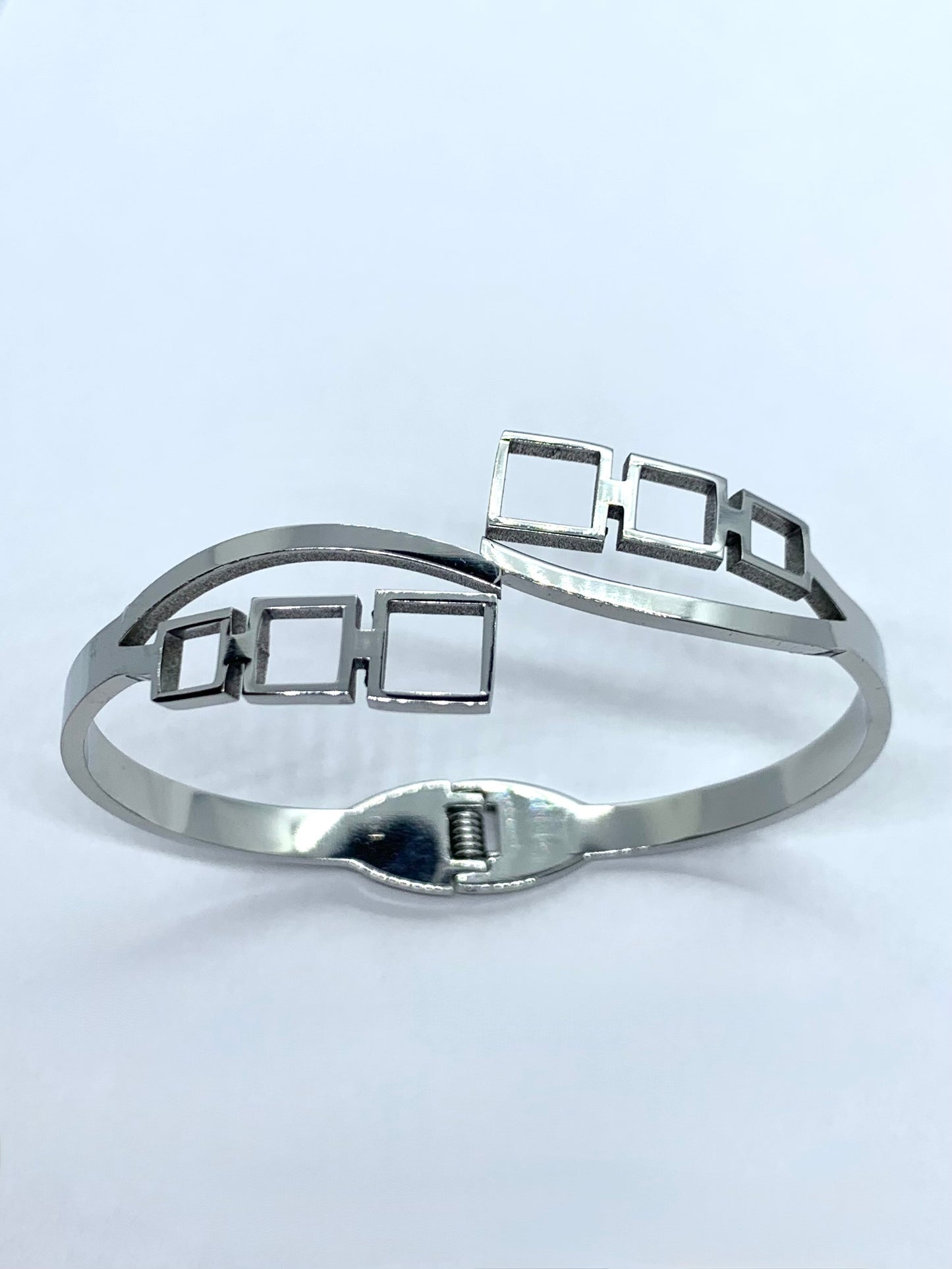 Bracelet jonc "C'est carré"