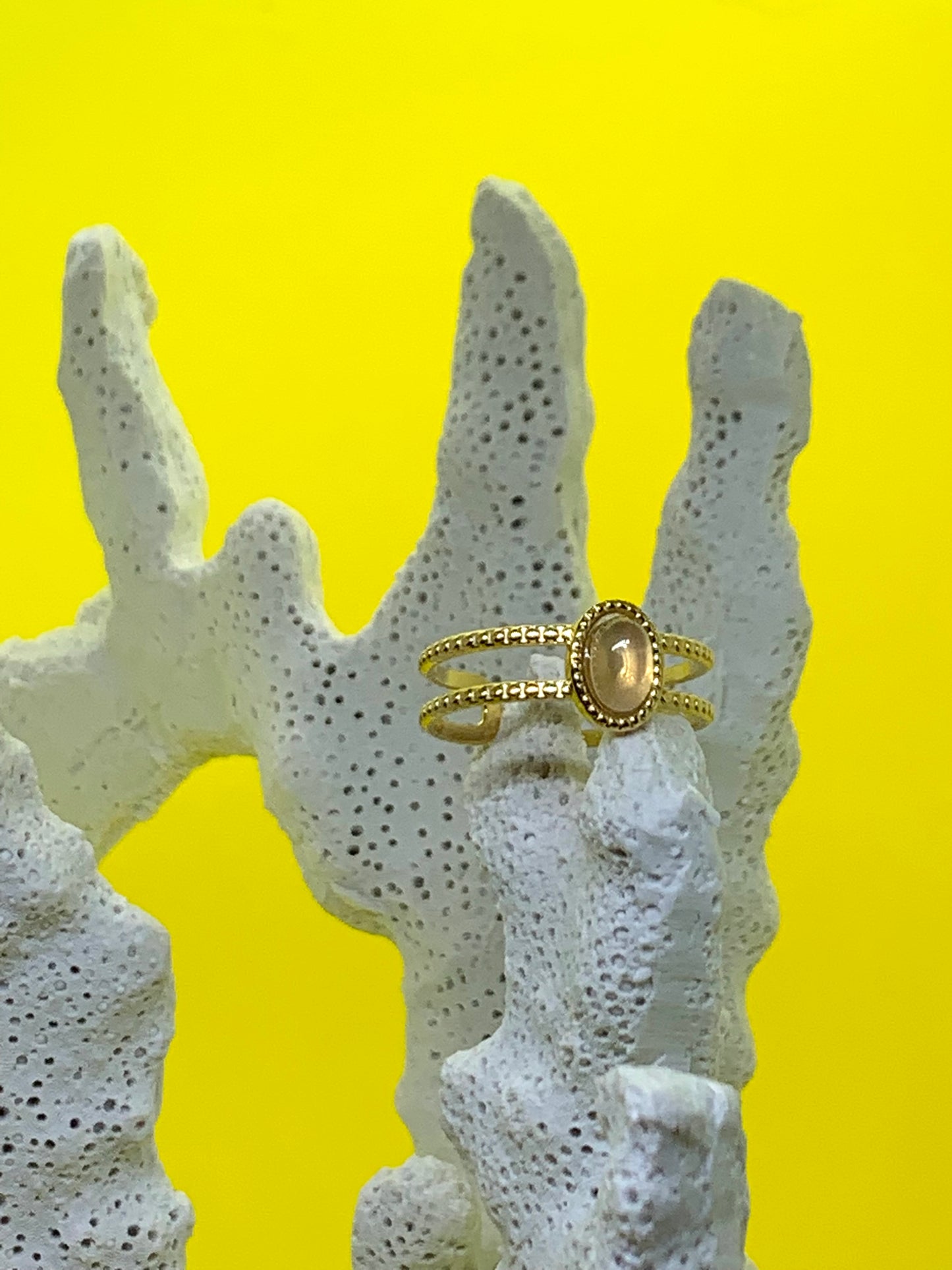 Bague réglable "Quartz"