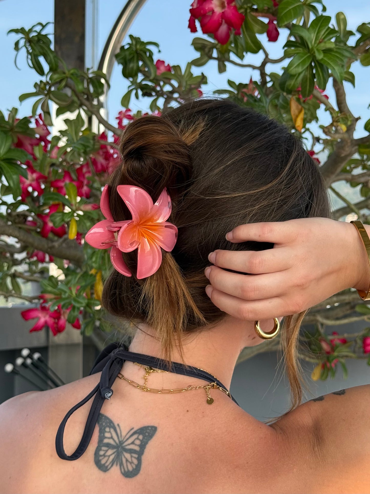 Pince à cheveux "La Isla Bonita" Vieux Rose