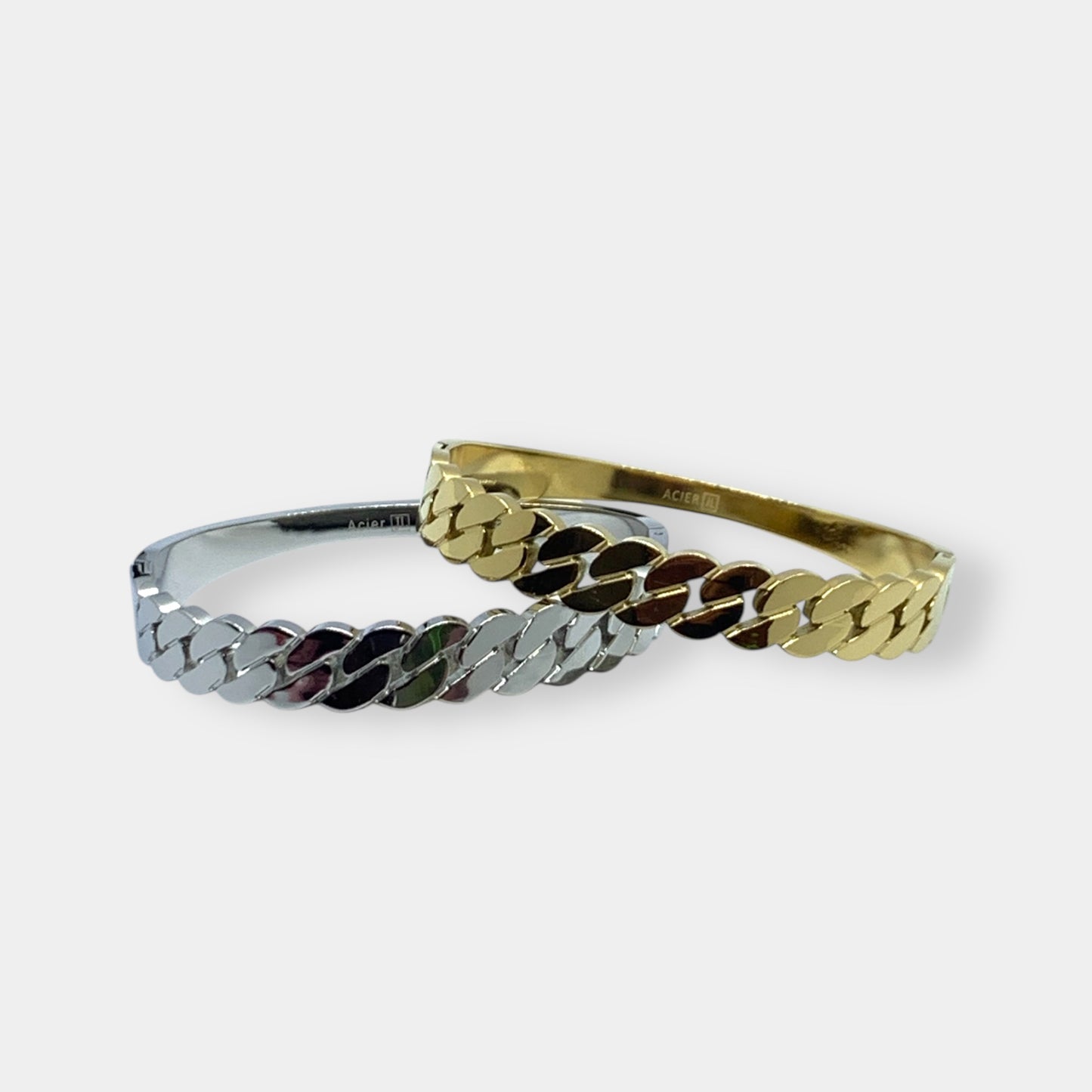 Bracelet jonc "Jonc-Chaîne"