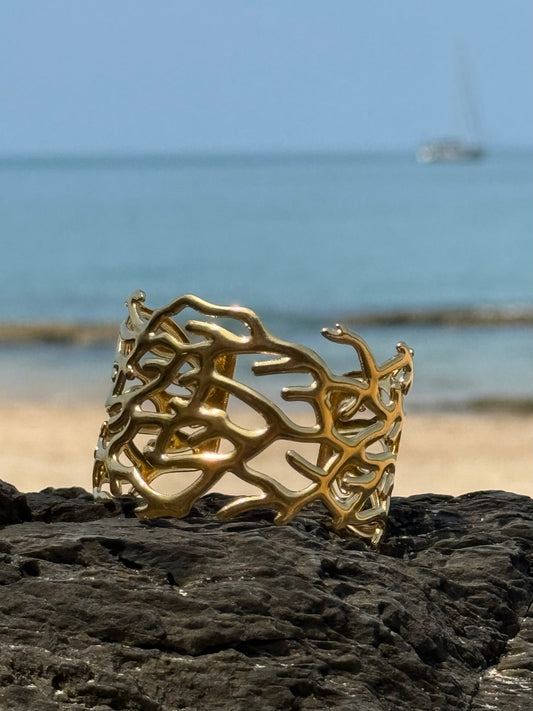 Bracelet manchette "Corail"
