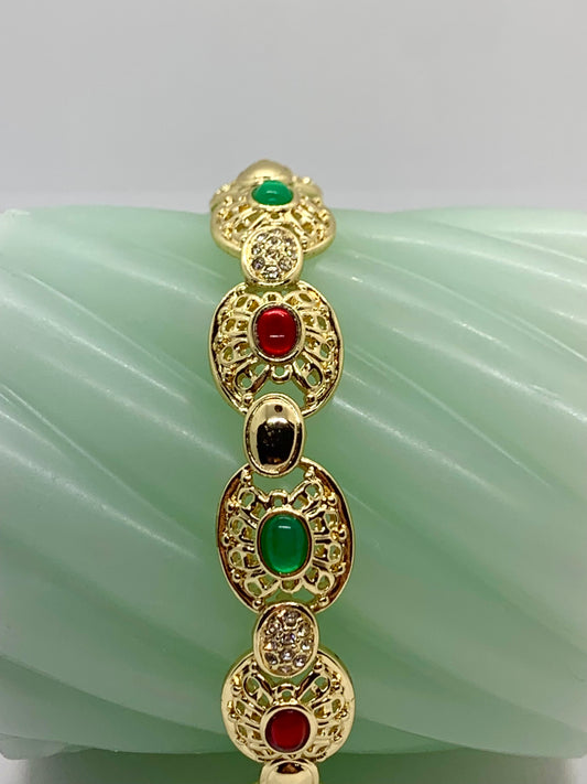 Bracelet "Rubisfolia"